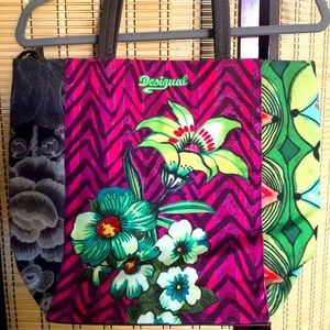 Desigual vibrant color Tote